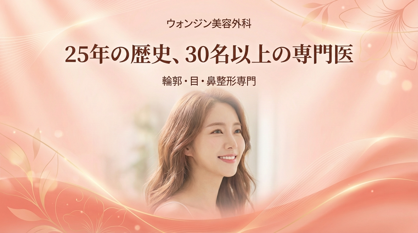 원진성형외과 - 25년 헤리티지, 30여명 전문의