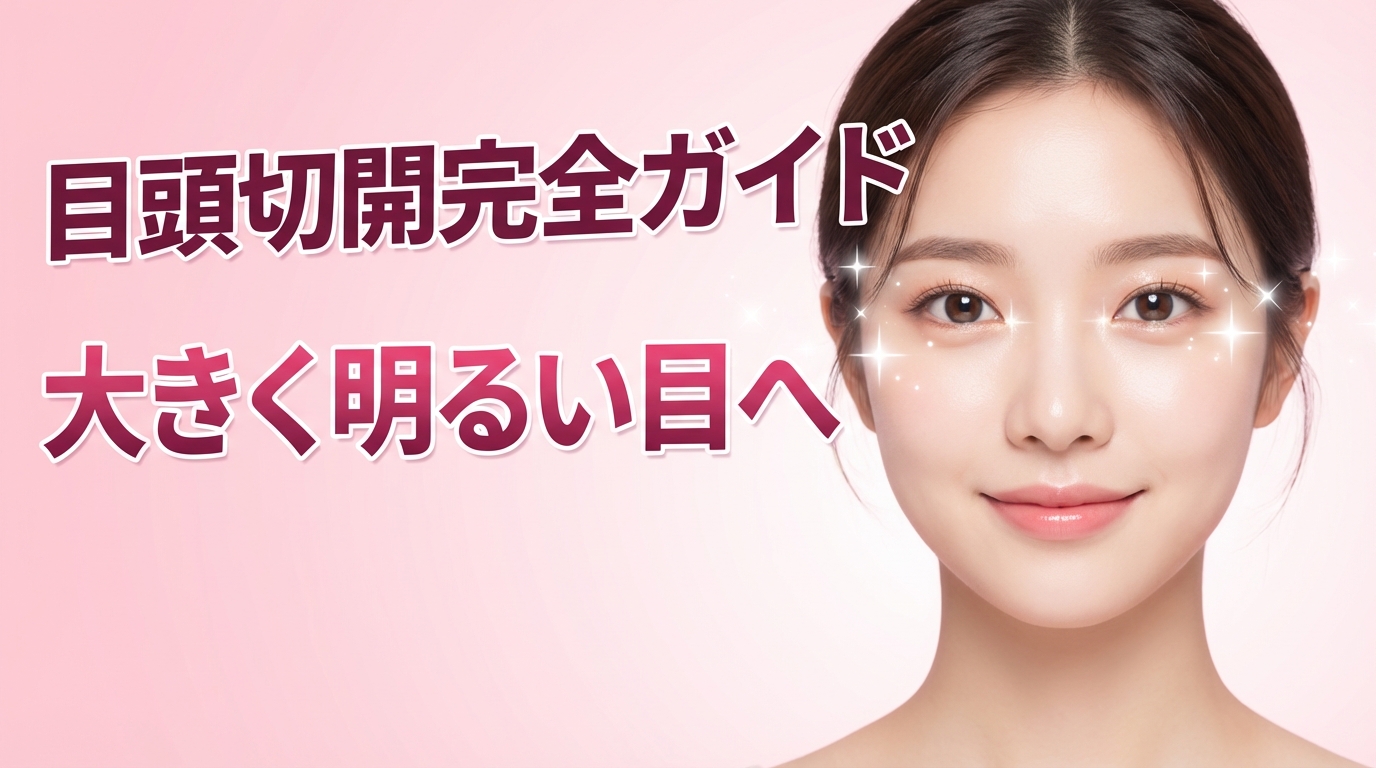 目頭切開完全ガイド｜蒙古ひだの解消・手術方法・傷跡ケアまで徹底解説
