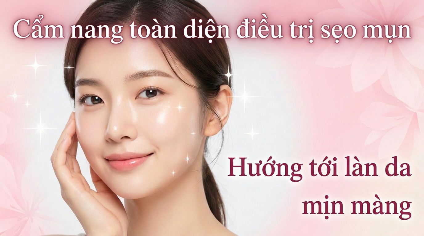 Hướng dẫn đầy đủ về điều trị sẹo mụn | Giải thích chi tiết về hiệu quả và cách lựa chọn theo từng loại như laser, tiêm.